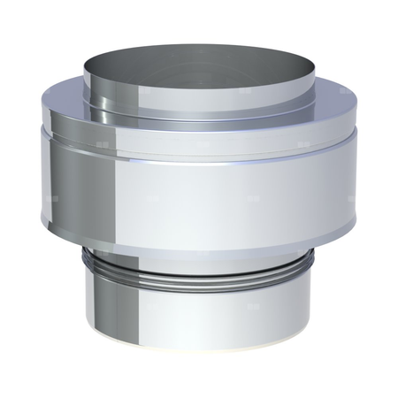 Osłona dwuścienna wylotu przewodu kominowego JEREMIAS 205-DWETN-AL32 350 mm