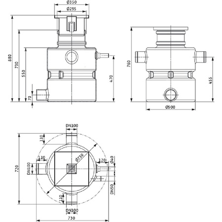 Pompa do ścieków WILO DrainLift Box 32/11 HD D 50 Hz / 7.08 m³/h / 0.75 W
