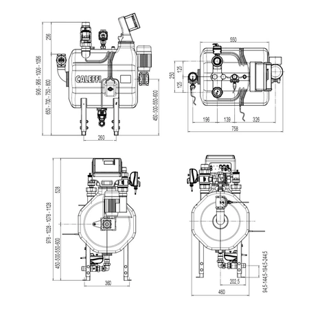 Separator CALEFFI DIRTMAGCLEAN® -, 10 bar / 85'C, z wkładem magnesowym