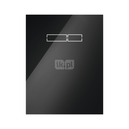 Przycisk spłukujący do stelaża (Elektroniczny "sen-Touch") TECE lux szkło, kolor czarny