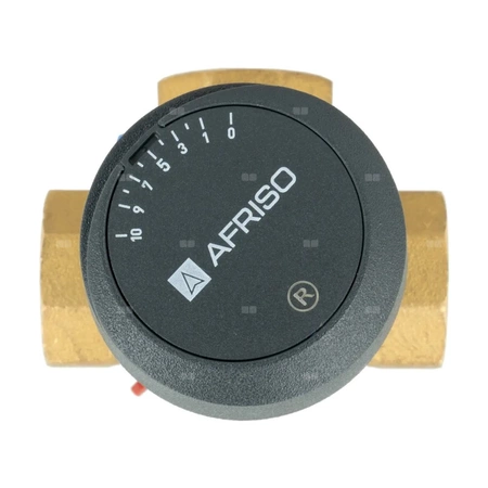Zawór obrotowy trójdrogowy AFRISO ARV 382 Vario ProClick, mieszający, Siłownik elektryczny ARM 343, DN 20
