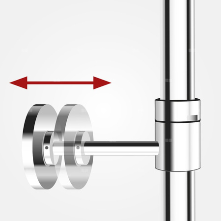 ALGEO SQUARE deszczownia z natryskiem i baterią wannową, chrom