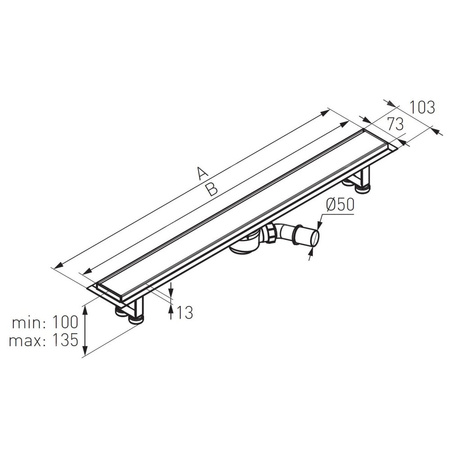 ORA odpływ liniowy 80 cm