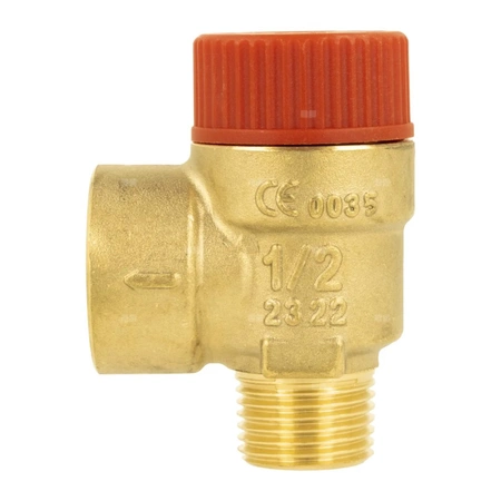 Zawór przelewowy AFRISO MS mosiądz 3 bar GZ x GW 1/2'' x 3/4''