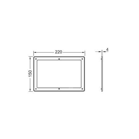 Ramka dystansowa, biała TECE solid