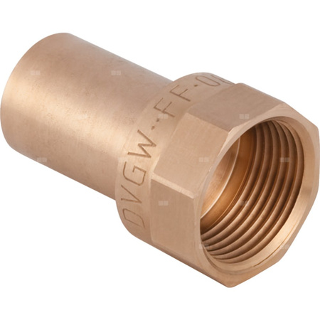 Złącze GEBERIT Mapress Kupfer przejściowe, brąz, 2'' x 54 mm (GW x końcówka wciskowa)