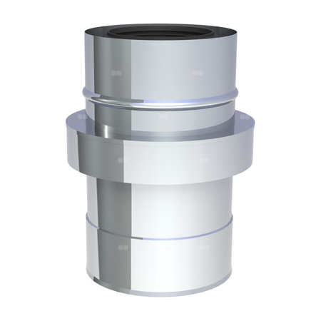 Rura dł. 250 mm z zasysem powietrza DN60/100 wysoki połysk