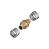 TECEfloor - SLQ Złączka prosta do rury PE-RT, z tulejami zaciskowymi 25 x 25 mm