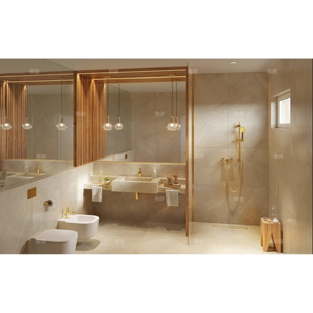 FIESTA bateria natryskowa, bez natrysku, złoty