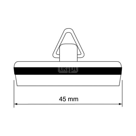 Korek do spustu 45mm CHROM
