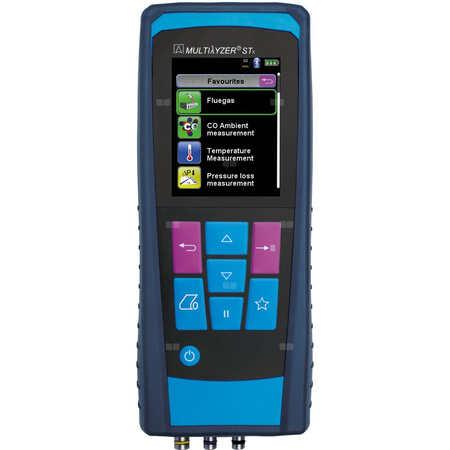 Sensor O2, CO/H2, NO, pomiar ciągu kominowego AFRISO Multilyzer STx wyświetlacz kolorowy TFT 3,5'', akumulator Li-Ion, z drukarką, z walizką