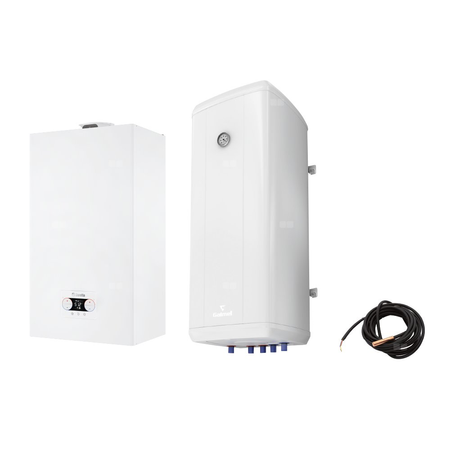 Pakiet - Kocioł gazowy jednofunkcyjny BERETTA QUADRA X 25R kondensacyjny wiszący 3.1 - 25 kW + WymiennikVulcan 120L wiszący + Czujnik c.w.u.