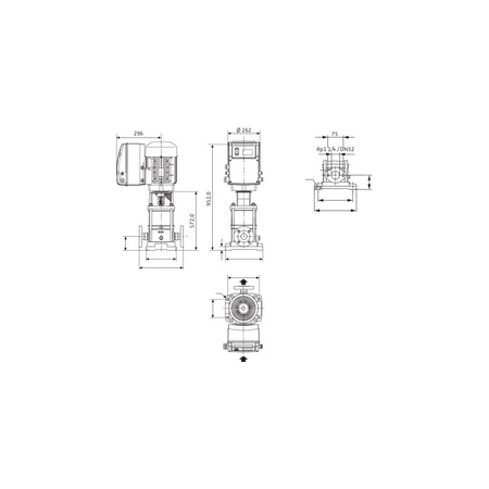 Wysokociśnieniowa pompa do wody Wilo-MVIE 9501/1-3/16/E/3-2-2G