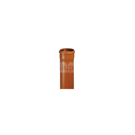Rura kanalizacyjna zewnętrzna PVC-U MAGNAPLAST KGEM 110 x 500 x 3.2 z kielichem pomarańczowa, klasa B - SN 4