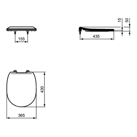 CONNECT DESKA SEDESOWA ZWYKŁA THIN