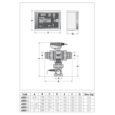 LEGIOMIX Elektroniczny zawór mieszający z programowalną dezynfekcją termiczną i dezynfekcją kontrolną - 24 V, 2"