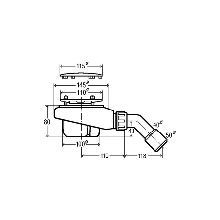 Tempoplex-odpływ nr wzoru 6961PL