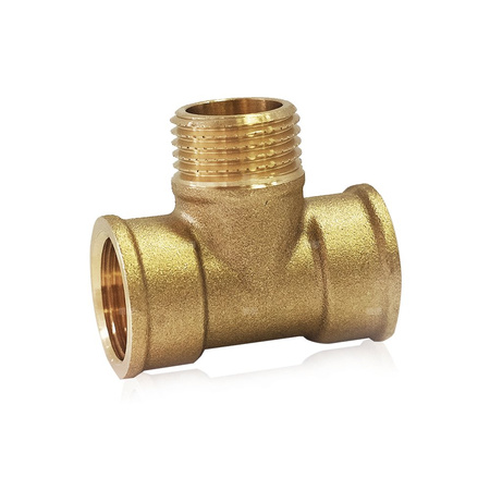 Trójnik FITTING NORMAL mosiądz 1/2'' (GW x GZ x GW)