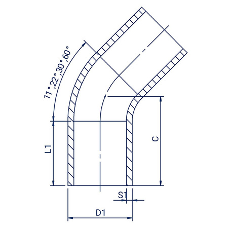 Łuk 22 st. PE100 SDR11 180x16,4