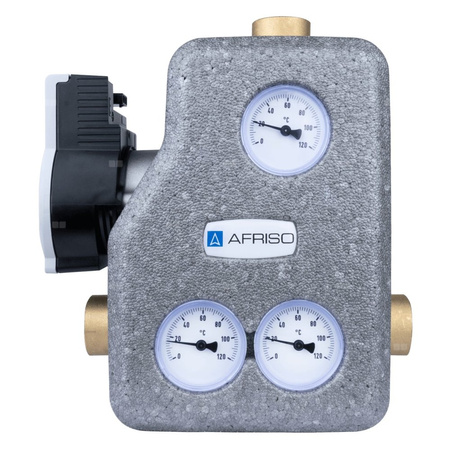 Grupa pompowa AFRISO RTA 55 GW 1'' x 1'', z zaworem termostatycznym, z izolacją