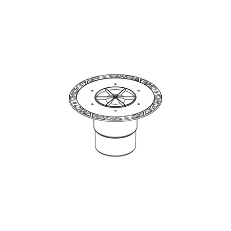 TECEdrainpoint S - odplyw pionowy z kolnierzem uniwersal