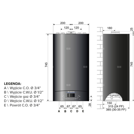 Kocioł wiszący kondensacyjny ALTEAS ONE+ NET 24