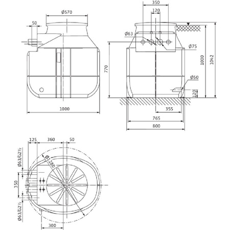 Pompa do ścieków WILO DrainLift WS 50D BASIC/MINI3 V04/M06-523 50 Hz / 13.33 m³/h / 0.93 W