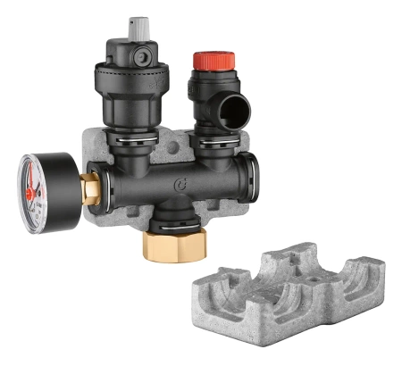 Grupa bezpieczeństwa C.O. w izolacji do 50kW /5 -CALEFFI