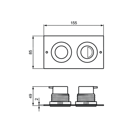 SEPTA PRO P2 PNEUMA. PRZYCISKI SPŁUK.