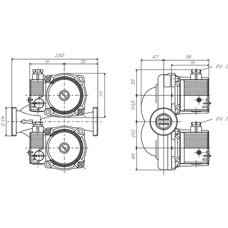 Pompa obiegowa WILO Star-ZD 25/6-3 1 x 230 V 50 Hz, PN 10/10bar