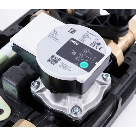 Grupa pompowa AFRISO PrimoTherm K 180-2 DN 25 WP 3-WM GZ x GW 1 1/2'' x 1'', z zaworem mieszającym, z izolacją, z pompą obiegową Wilo Para SC 25/6