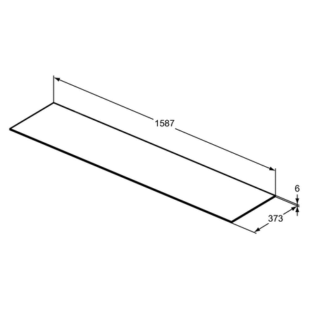 CONCA BLAT CERAM. 160X37 CM STN BC/NC