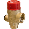 Zawór przelewowy AFRISO MS z wyjściem na manometr mosiądz 3 bar GW 1/2'' x 3/4''