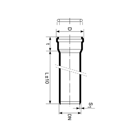 Rura kanalizacyjna zewnętrzna pp-md MAGNAPLAST KG2000 110 x 3000 x 4.2 z kielichem kolor zielony, klasa SN 16