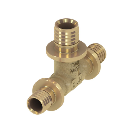 Trójnik TECE flex redukcja 90' mosiądz 40 mm x 20 mm x 40 mm (końcówka wtykowa x końcówka wtykowa x końcówka wtykowa)