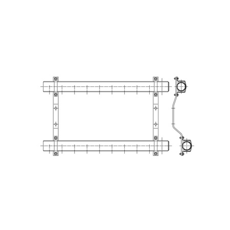 PHA-100 10-obwodowy PN10 Rozdzielacz CuZn