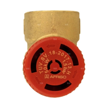 Zawór przelewowy AFRISO MS mosiądz 1,5 bar GW 1/2'' x 3/4''