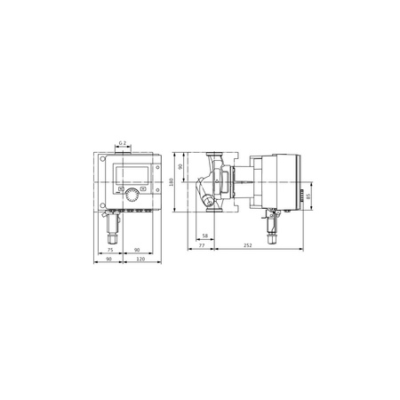 Pompa obiegowa Wilo-Stratos MAXO 30/0,5-8 PN10 inteligentna, bezdławnicowa z 5-cio letnią gwarancją producenta z przyłączem gwintowym, silnikiem EC, funkcją Dynamic Adapt Plus, elektronicznym dopasowaniem wydajności oraz funkcją sterowania z BMS.