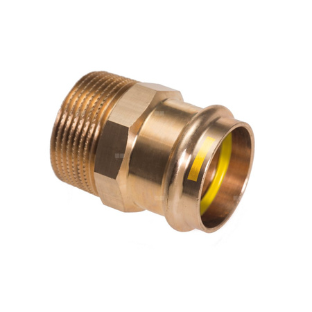 Nypel przejściowy IBP PG 4243 G do gazu (złoty), 3/4'' x 18 mm (MZ x GZ)