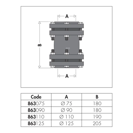 Złączka równoprzelotowa F.110