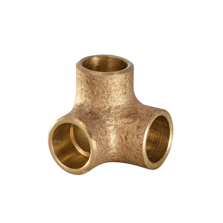 Trójnik IBP 4221 (narożnik) brąz 22 mm x 22 mm x 22 mm (lut wewnętrzny x lut wewnętrzny x lut wewnętrzny)