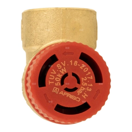 Zawór przelewowy AFRISO MS mosiądz 2,5 bar GZ x GW 1/2'' x 3/4''