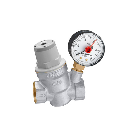 Regulator ciśnienia – wersja skośna, z manometrem 1/2" praca w wysokiej temperaturze