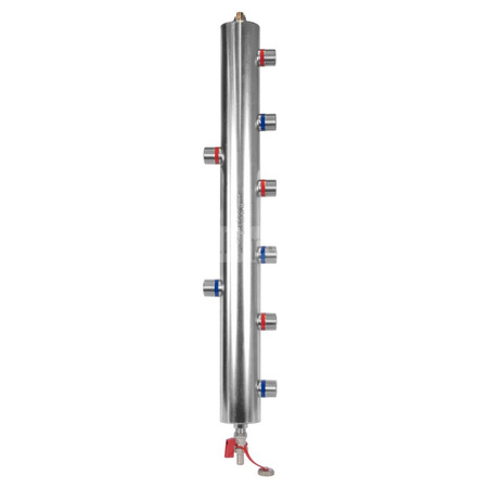 Rozdzielacz do instalacji c.o. AFRISO BLH 890 GZ 1'', 3-obieg. GW 1/2'', max. 70 kW