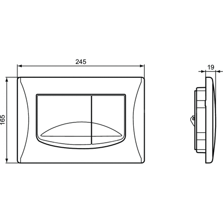 SOLEA PRZYCISK BIAŁY LOGO IS