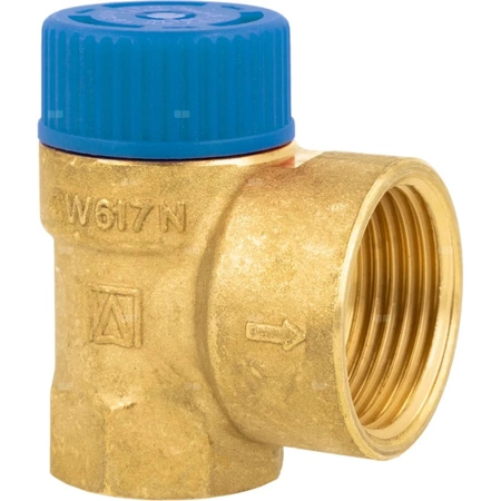 Zawór bezpieczeństwa AFRISO MSW sprężynowy mosiądz 6 bar GW x GW 3/4'' x 1''