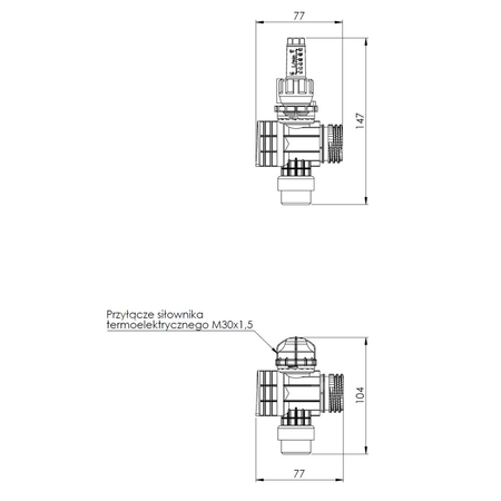 Rozszerzenie rozdzielacza ProCalida EF1 K o 1 obieg, przepływomierz 0,2 - 1,6 l/min