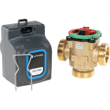3-drogowy zawór strefowy AZV 844, DN25, G1 1/4", Kvs 11, 230 V AC, AB-B