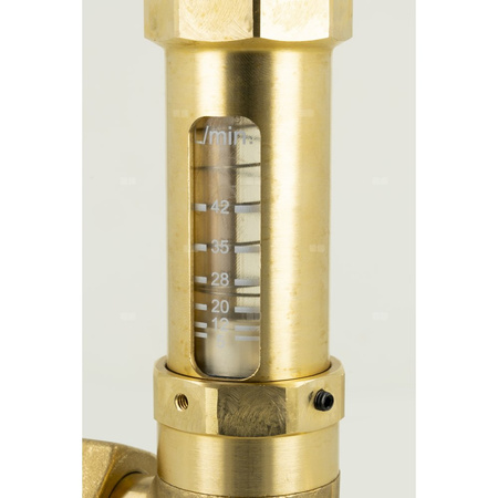 Zespół armatury serwisowej AHS 500 do pomp ciepła, z filtrem siatkowym, z przepływomierzem 5 - 42 l/min, przyłącza GW G1''