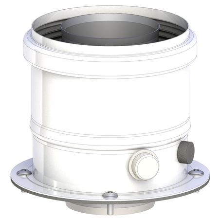 Złączka kotła Ferroli z króćcami pomiarowymi 60/100 